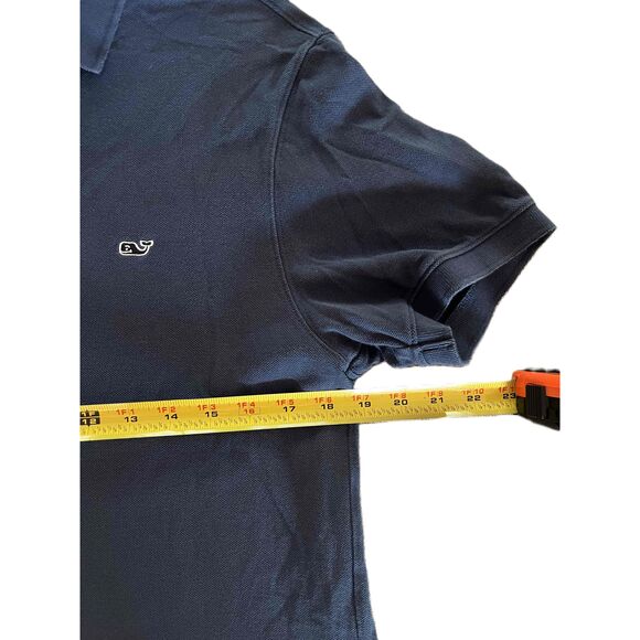 Vineyard Vines Dark Blue Short Sleeves Pocket Logo Classic Fit Polo Small - Picture 5 of 8